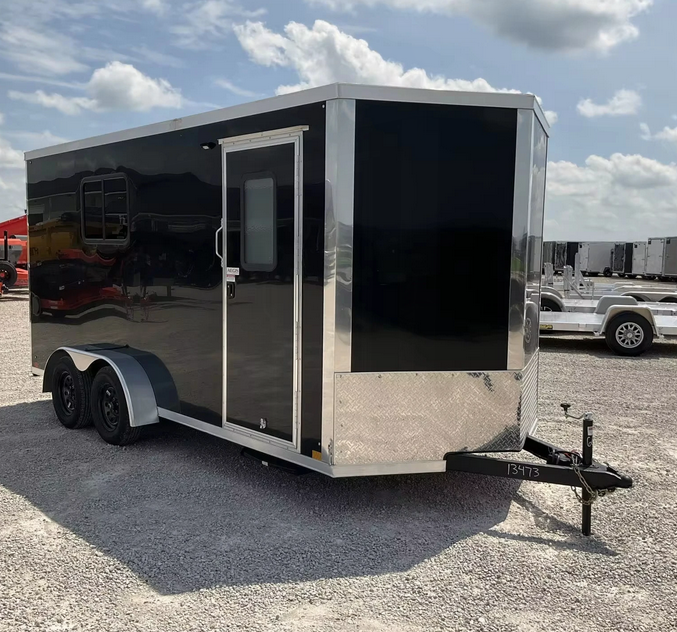 Utility Enclosed Cargo Trailer Enclosed Camping Trailer Double Axle Enclosed Trailer - Image 3