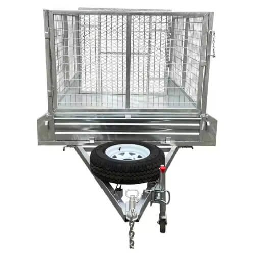 Galvanized Fully Welded Single Axle Cage Trailer - Image 2