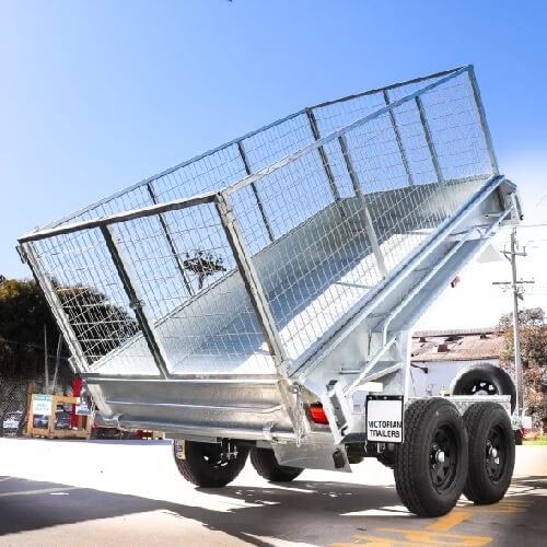 Heavy Duty Galvanised Hydraulic Tipper Cage Trailer for Sale | 3.3 Tonne GVM